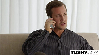 TUSHY Babysitter Kelsi Monroe Gets Anal at Work