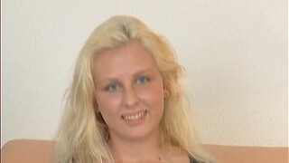 She is blonde, has blue eyes and incredible breasts, a German dream girl - 80s vintage interview