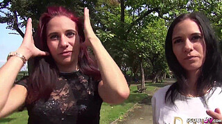 GERMAN SCOUT - TEEN SEDUCE TO FUCK IN THREESOME