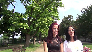 GERMAN SCOUT - TEEN SEDUCE TO FUCK IN THREESOME