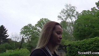 German Scout - Skinny Tattoo Teen Monika Seduce to Fuck Hard