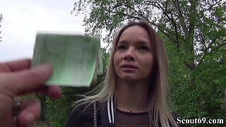 German Scout - Skinny Tattoo Teen Monika Seduce to Fuck Hard