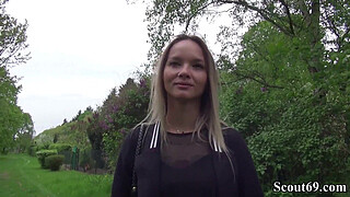 German Scout - Skinny Tattoo Teen Monika Seduce to Fuck Hard