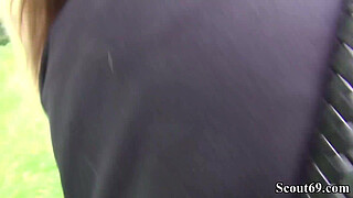 German Scout - Skinny Tattoo Teen Monika Seduce to Fuck Hard