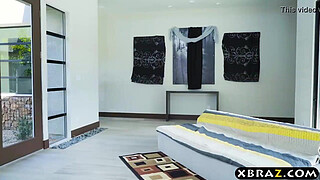 Wife hires babysitter for her husband who he fucks anal