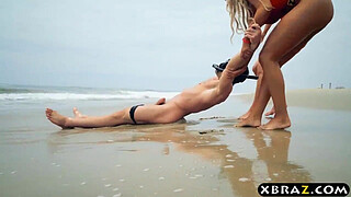 Baywatch parody with huge tits blonde lifeguard babes