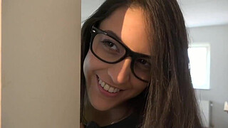 Geeky teen Carolina fuck old dude Nick