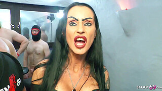 EXTREME CREAMPIE AND FETISH GANGBANG PARTY WITH GERMAN MILF
