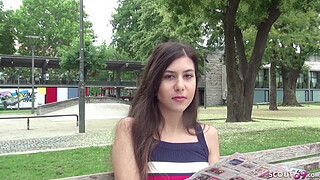 GERMAN SCOUT - CUTE TEEN ANYA SEDUCE TO FUCK AT STREET CASTING