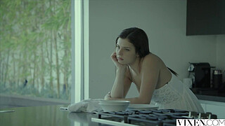 VIXEN Hot Babysitter Leah Gotti Gets Anal Payment