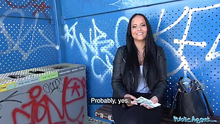 Public Agent - Hot big tits Czech teen gets cum plastered on her face under a railway bridge