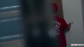 BUMS BESUCH - Busty German pornstar July Johnson surprise fucks amateur dude