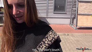 Extreme big tits bouncing in van when babe is fucked by stranger