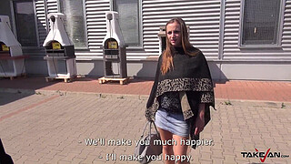 Extreme big tits bouncing in van when babe is fucked by stranger