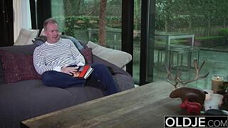 Busty first time serving a daddy her big tits