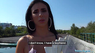 Public Agent Hot busty Romanian beauty fucked to orgasm for cash