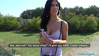 Public Agent Hot busty Romanian beauty fucked to orgasm for cash