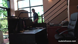 Amateur redhead hard anal fucked and fisted by the taxi driver outdoor