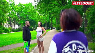 LETSDOEIT - Busty Brunette Jolee Love Fucks With Amateur Guy That She Just Found On The Park