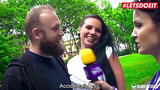 LETSDOEIT - Busty Brunette Jolee Love Fucks With Amateur Guy That She Just Found On The Park