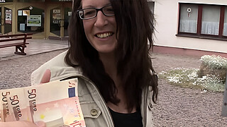 Busty german hooker gets fucked for money