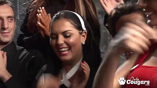 Horny Nuns Cut Loose And Have A Crazy Anal Orgy In Church