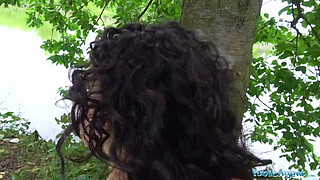 Public Agent Hot tight Spanish pussy fucked outside for cash