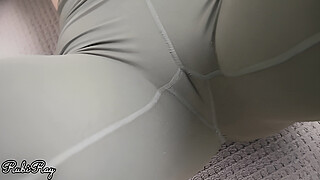 Creampie In My Hot Step Sister Yoga Pants Before Her Workout