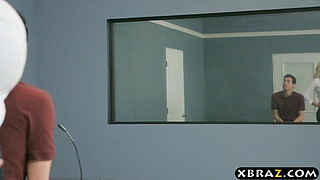 Paid memory test leads to sex with the busty assistant