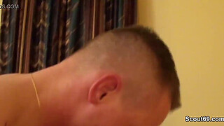 German cougar whit young boy