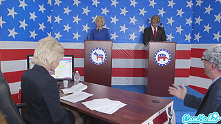 donald trump and hillary clinton fucking bernie sanders and megan kelly in presi