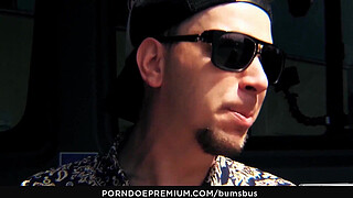 BUMS BUS - The tattooed German Lady Kinky Cat has hot sex in traffic