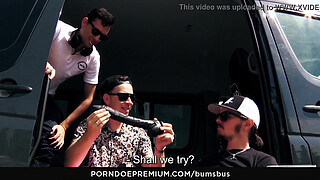 BUMS BUS - The tattooed German Lady Kinky Cat has hot sex in traffic