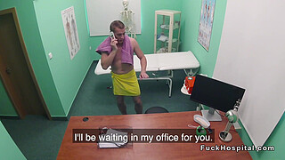 Doctor rims and fucks big ass nurse