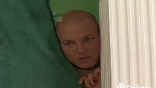 Granny Drains 2 Dicks Like The Old Pro She Is