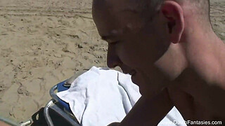 Chubby Dutch Fucked On The Beach