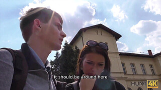 HUNT4K. Cuckold is ready to watch how his chick is having dirty fun