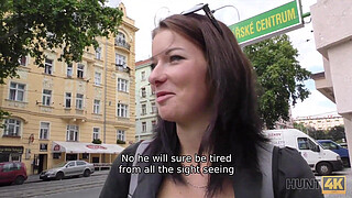 HUNT4K. Cuckold is ready to watch how his chick is having dirty fun