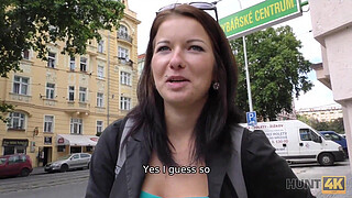 HUNT4K. Cuckold is ready to watch how his chick is having dirty fun