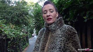 GERMAN SCOUT - SKINNY REDHEAD MATURE SCARLETT TALK TO FUCK AT STREET CASTING