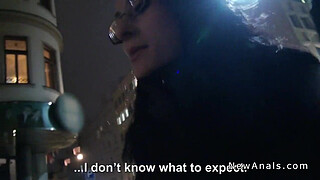 Girlfriend with glasses gets anal homemade