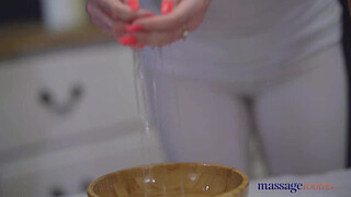 Massage Rooms Scottish stunner Georgie Lyall hot oily fuck with UK stud