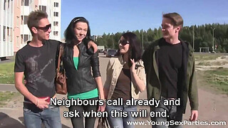 Swing makes teens Lena Love, Anne Angel want swinger sex