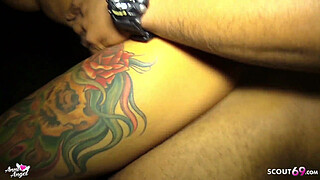 Outdoor Fuck with Stranger Guy - German Redhead Teen BBC Sex