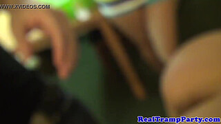 Real party teens fucking at party