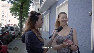 HITZEFREI Cute blonde finds random guy on street
