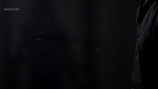 Making the shy lingerie model suck cock - part 2