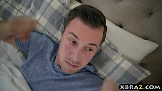 BBW stepmom is horny and wants a young cock in her big ass