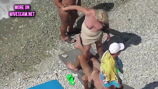 Beach mature swingers