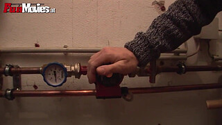 German Granny expecting the plumber